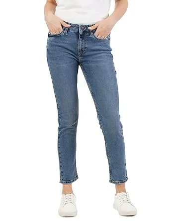inkd Women's Contrast Stitch Stretchable Skinny Fit Jeans
